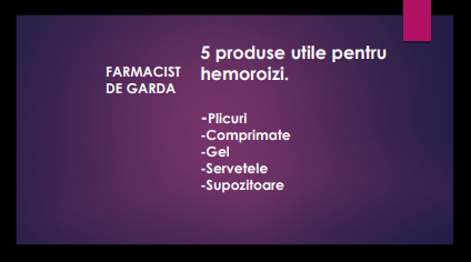 5 produse utile pentru hemoroizi