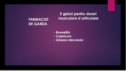 5 geluri pentru dureri musculare si articulare