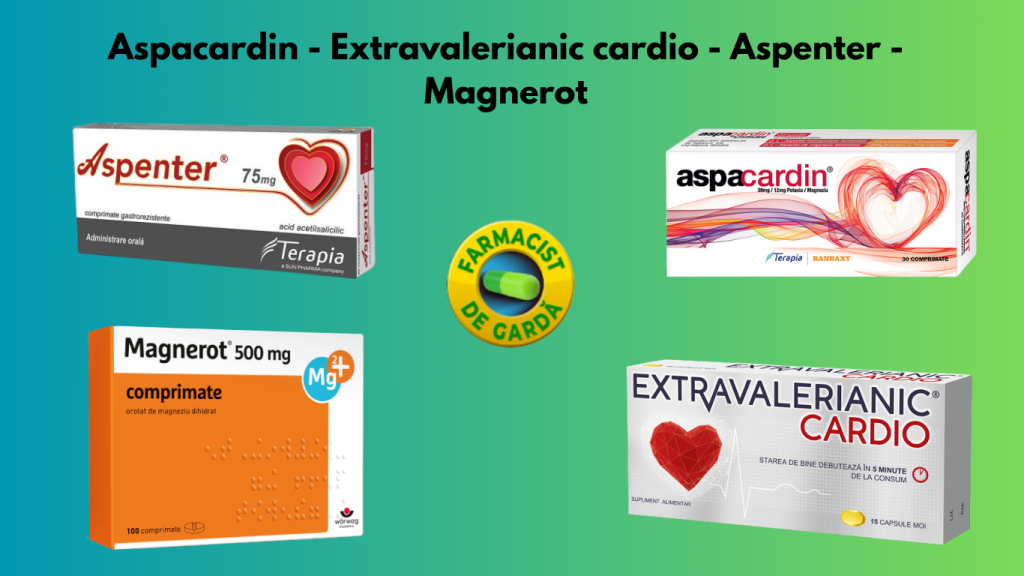 Aspacardin - Extravalerianic cardio - Aspenter - Magnerot