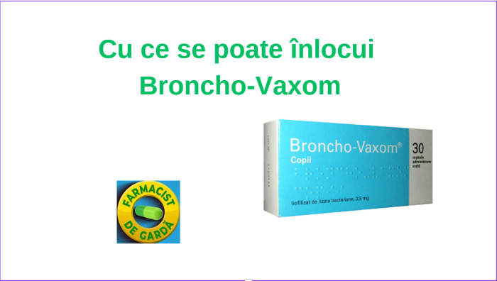 Cu ce se poate înlocui Broncho-Vaxom