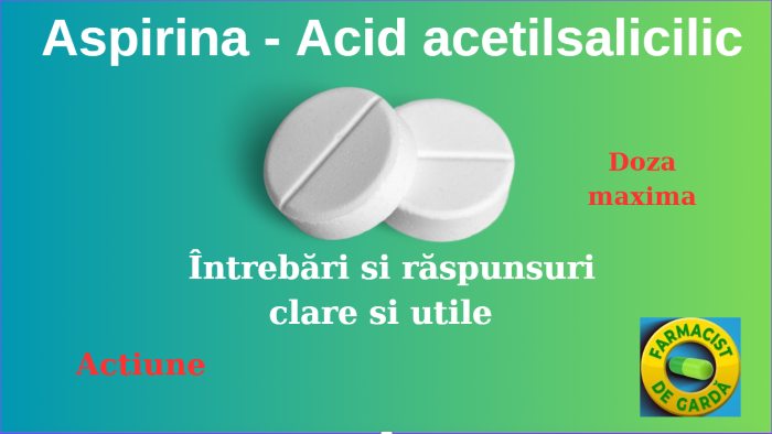 Aspirina - intrebari cu raspunsuri